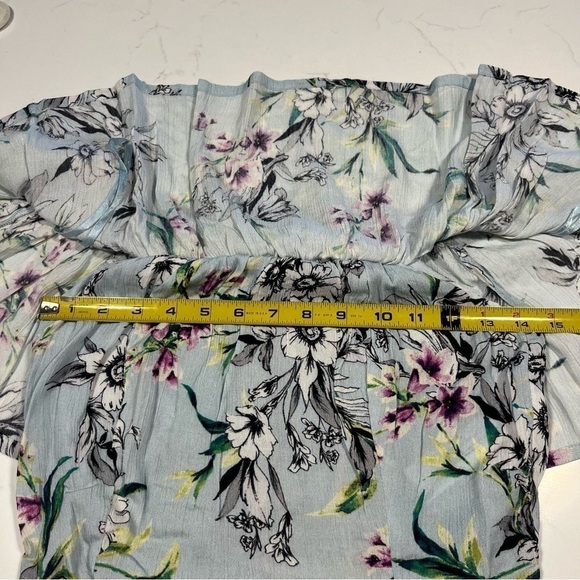 Band of Gypsies Arica Off The Shoulder Floral Cropped Top Small - Picture 13 of 14